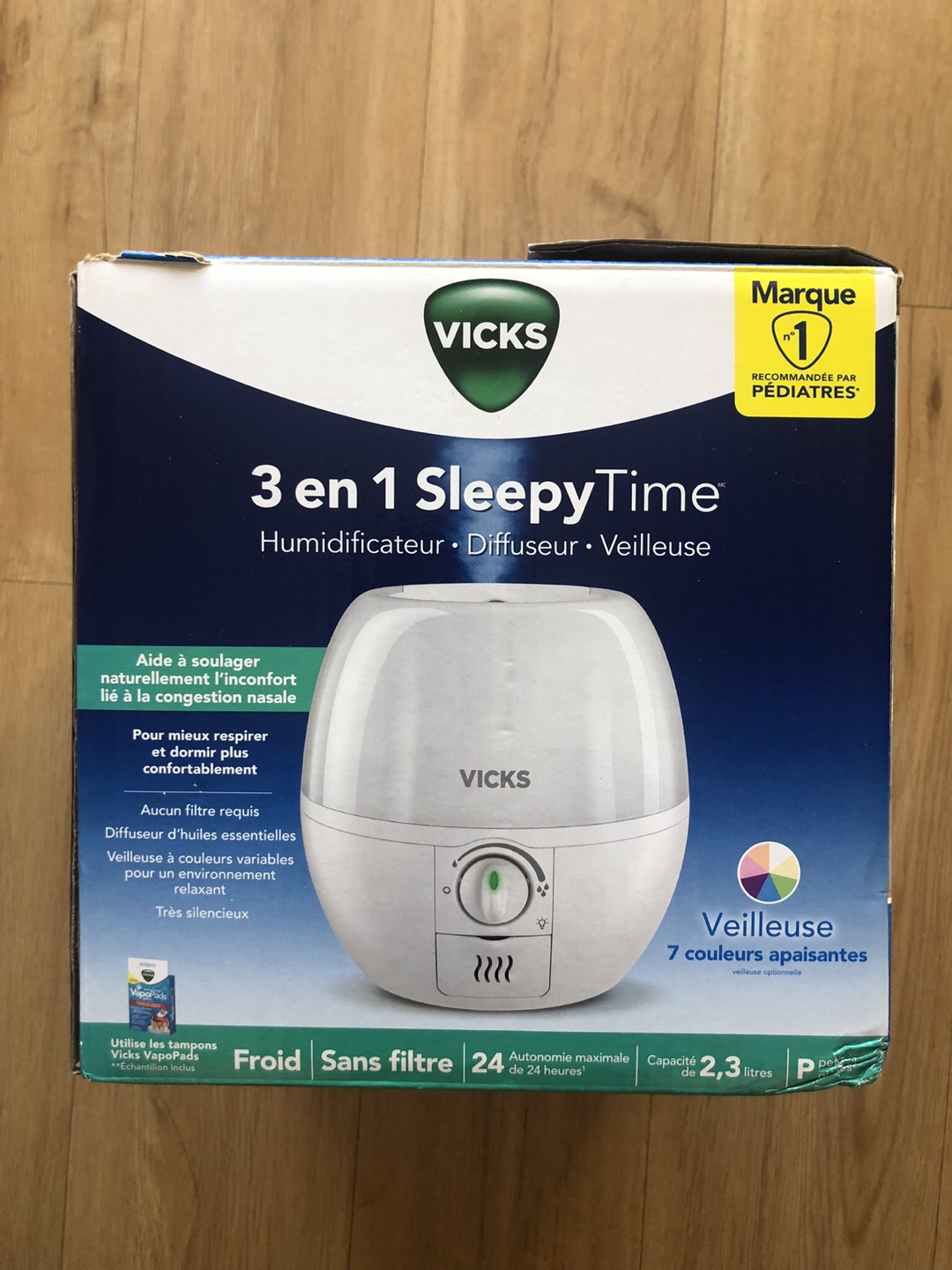 Vicks V500C 3-in-1 SleepyTime Ultrasonic Humidifier