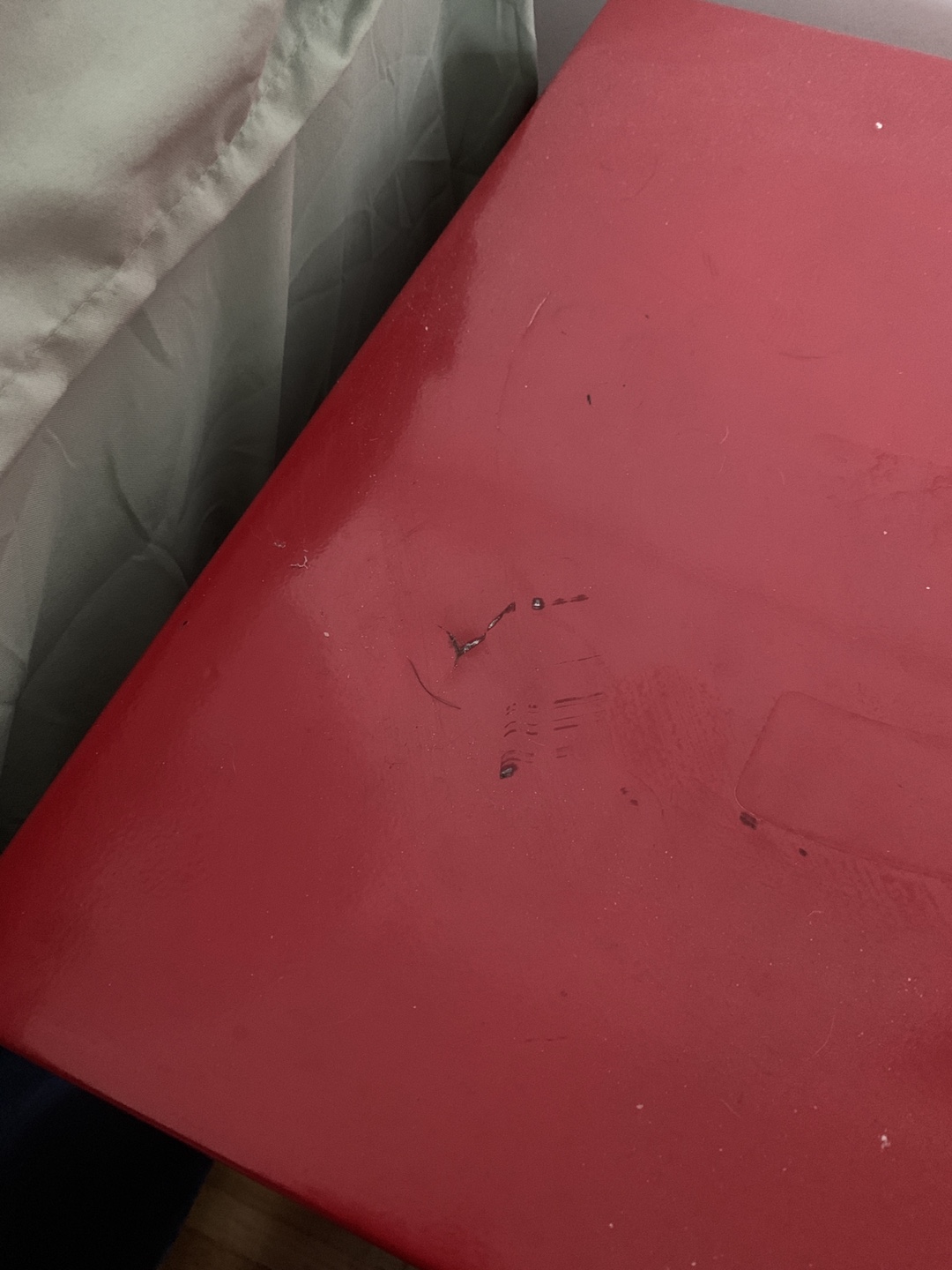 Red metal Ikea cabinet - photo 2