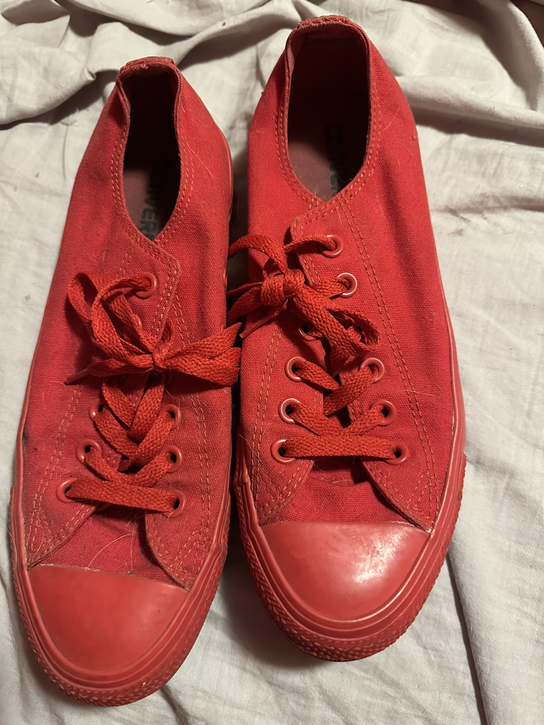 Red Converse Chuck Taylor All Star Sneakers - Men's Size 8.5