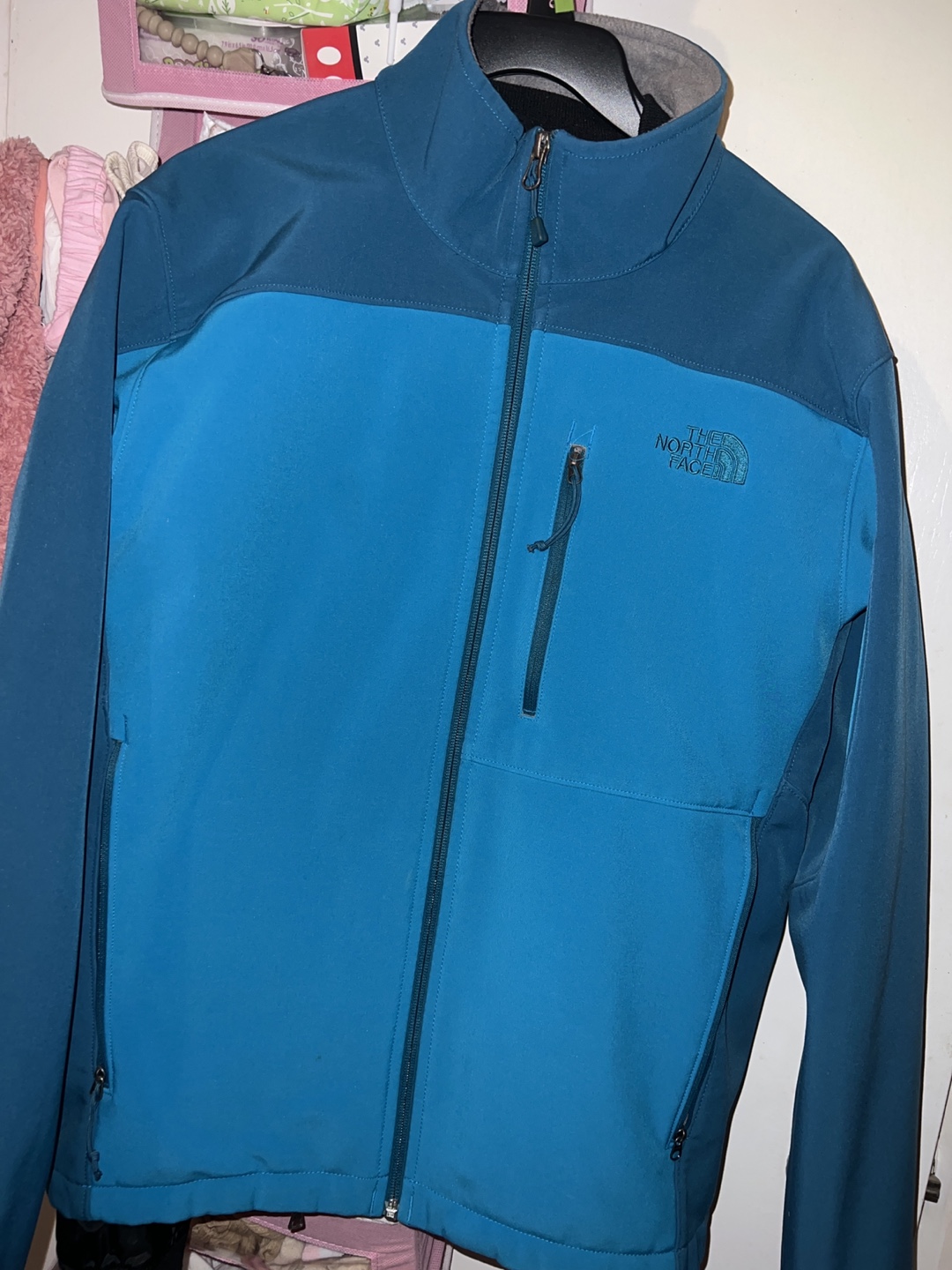 The North Face Men's Blue Soft Shell Jacket