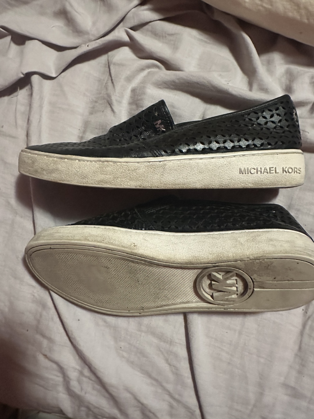 Michael Kors Black Perforated Slip On Sneakers - photo 2