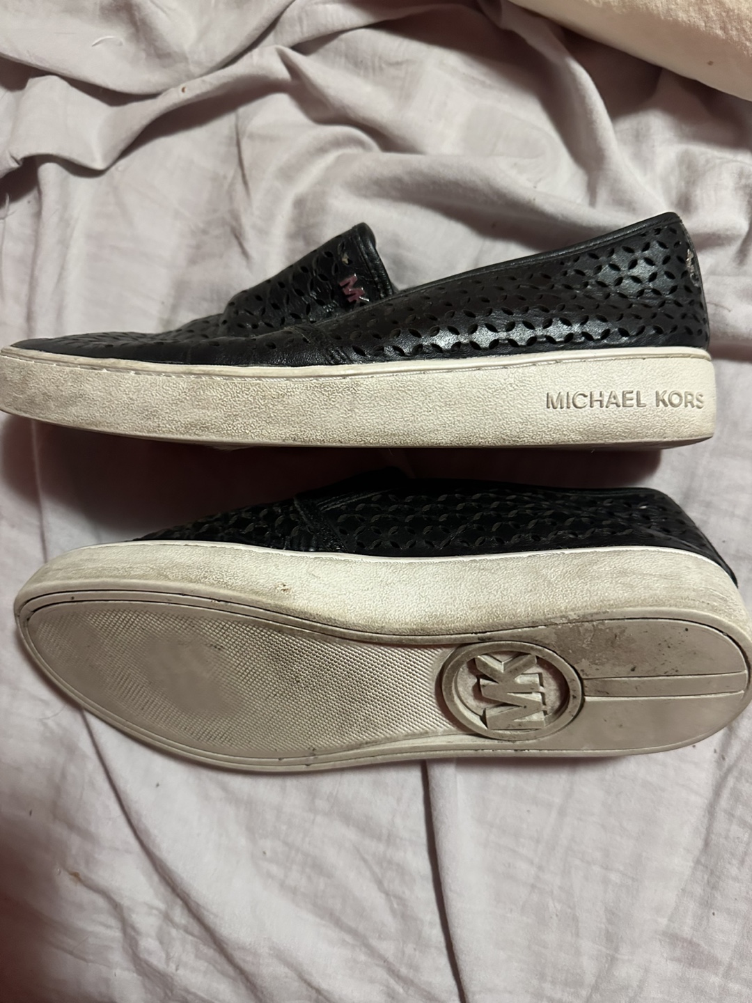 Michael Kors Black Perforated Slip On Sneakers - photo 3
