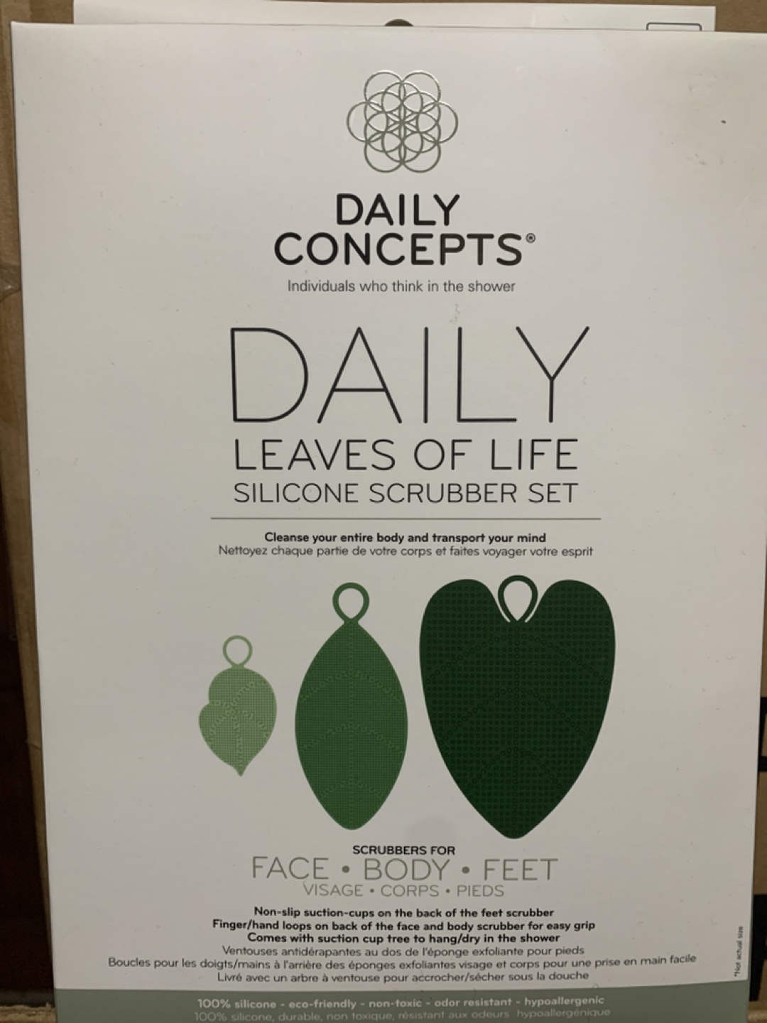 Daily Concepts Leaves of Life Silicone Scrubber Set