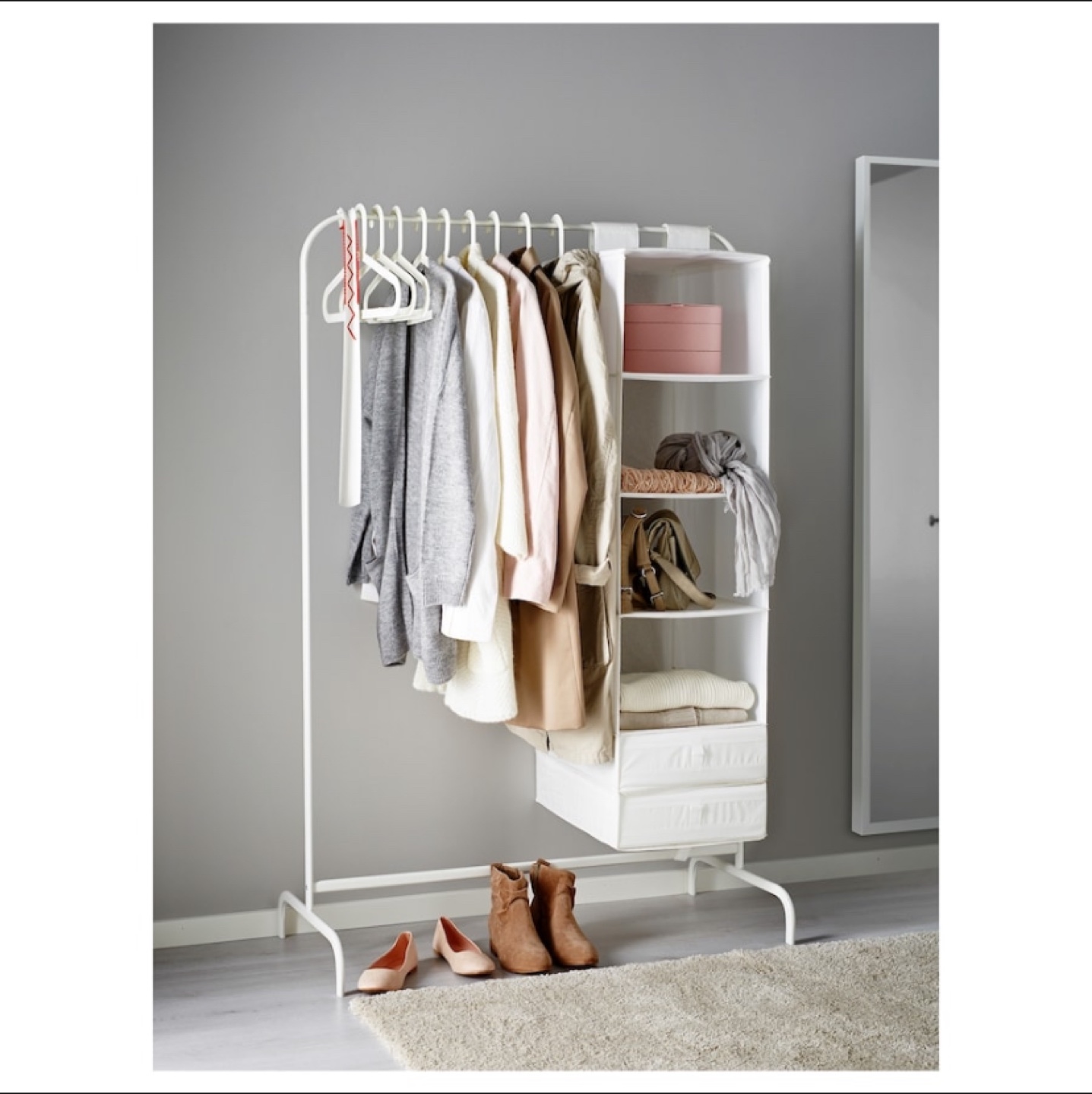 IKEA MULIG Clothing Rack - White - photo 2