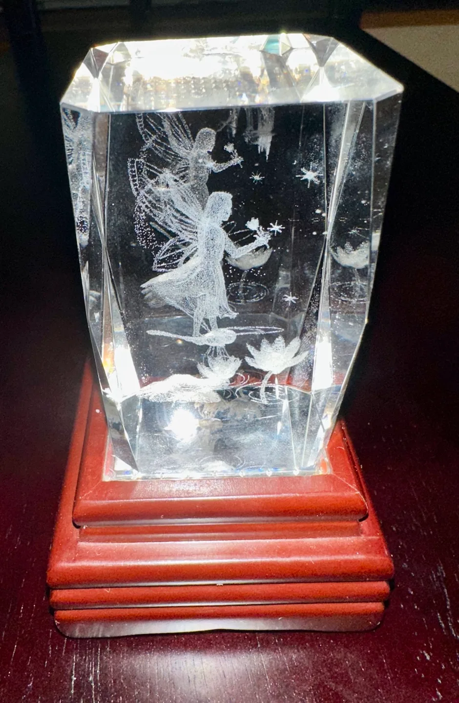 3 Crystal 3D Laser Cut Etched Paperweight Figurines image indicator(2)