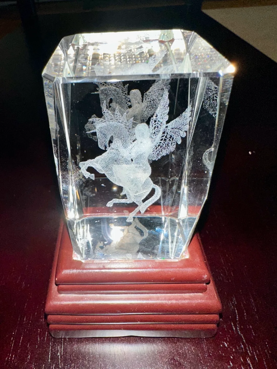 3 Crystal 3D Laser Cut Etched Paperweight Figurines image indicator(3)