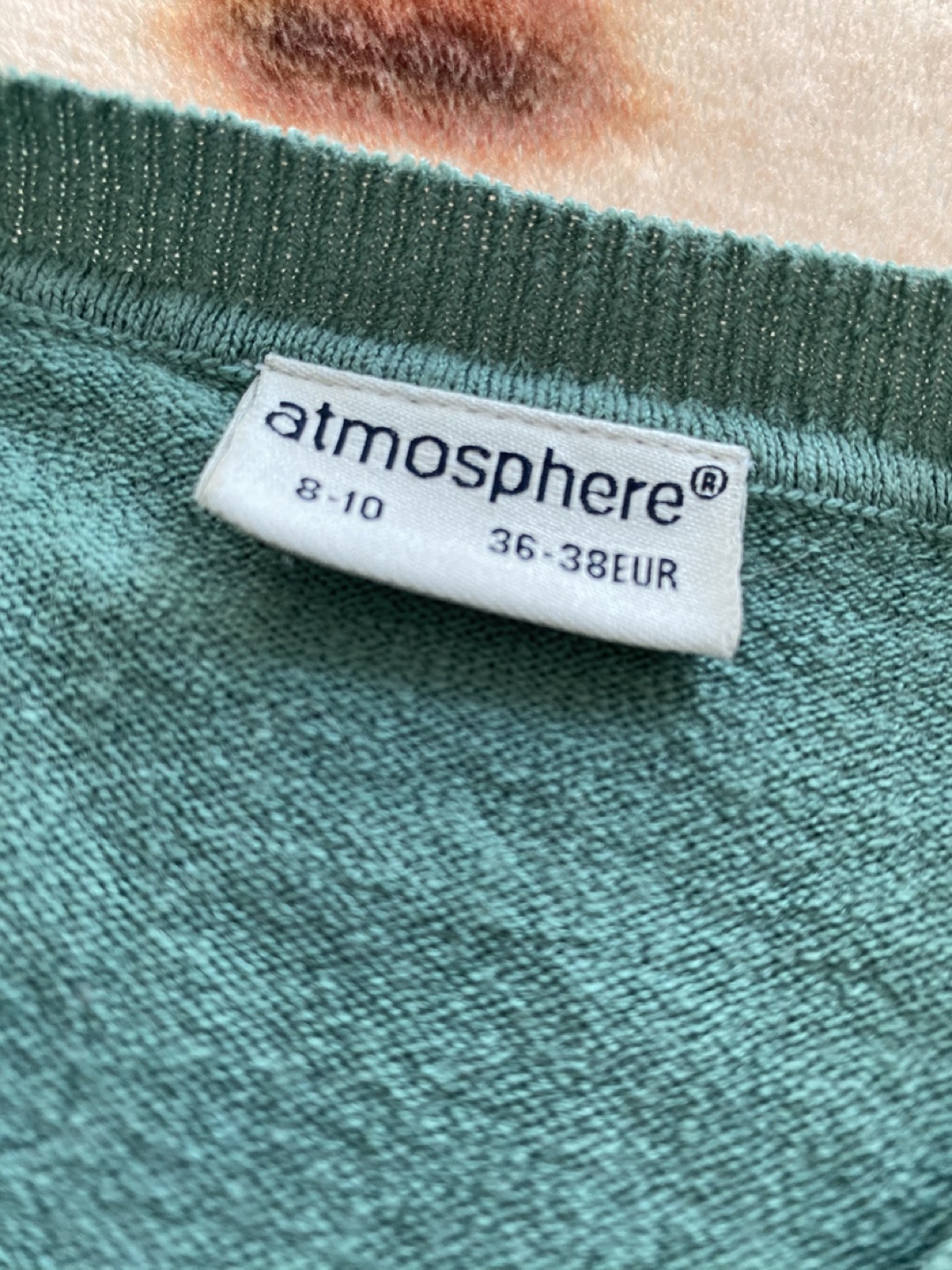 Atmosphere Women's Teal Green Cardigan Sweater Size 8-10 - photo 2