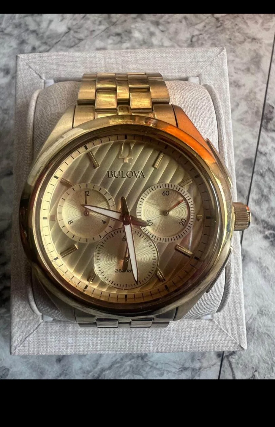 Bulova Men's Gold Chronograph Watch image indicator(3)