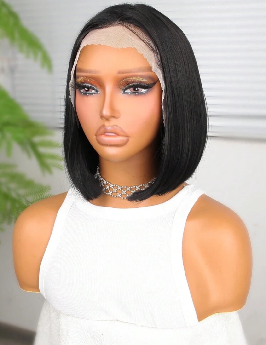 NEW! Black Bob Lace Front Wig - photo 3