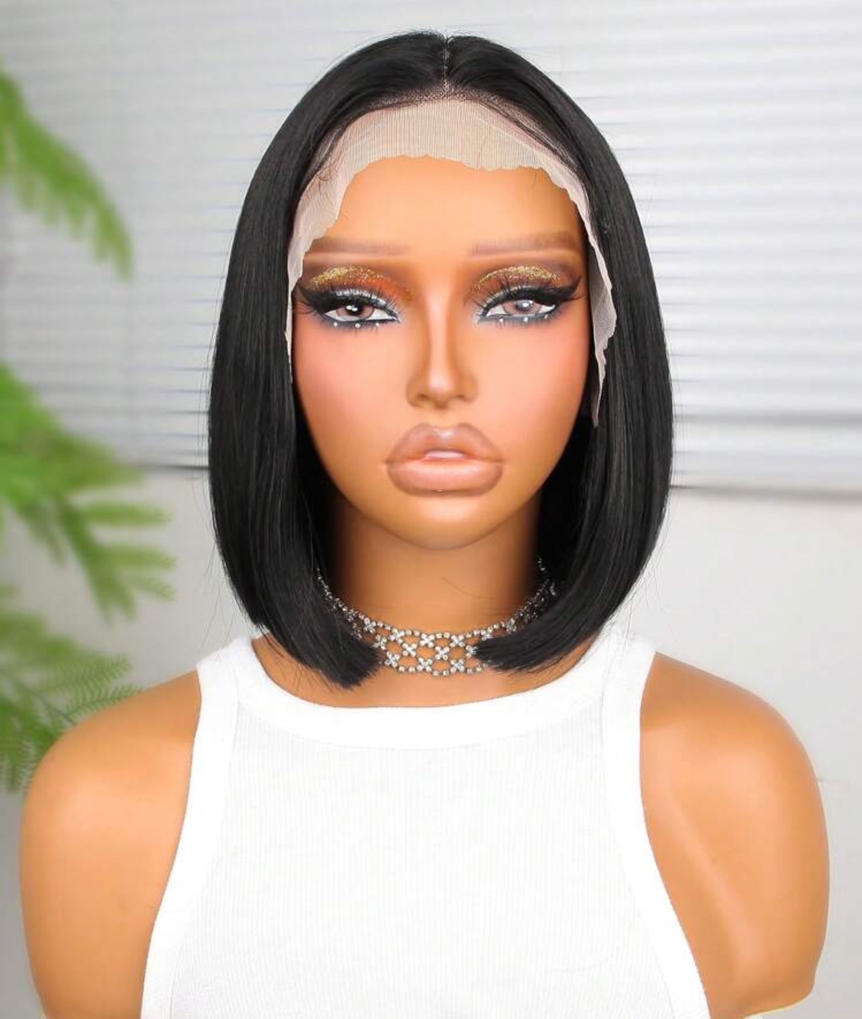 NEW! Black Bob Lace Front Wig - photo 2