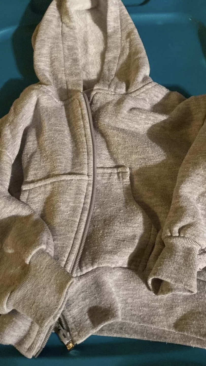 Grey Zip-Up Hoodie