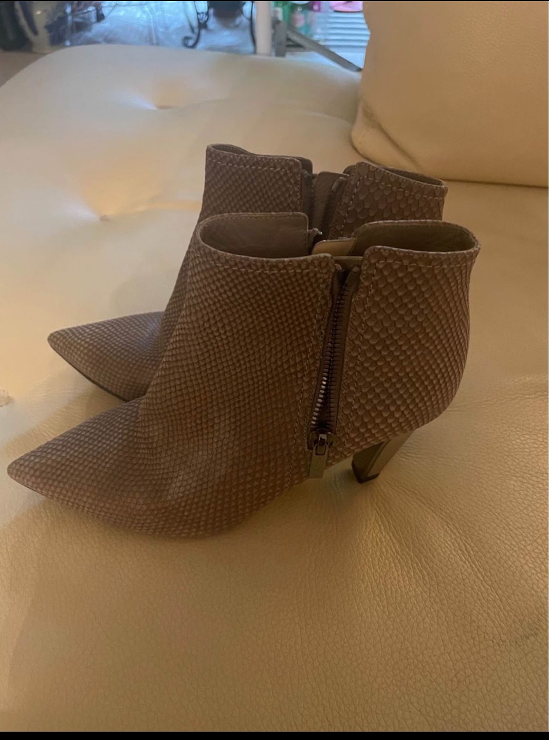Jimmy Choo Women's Snakeskin Booties Size 36 1/2 - photo 2