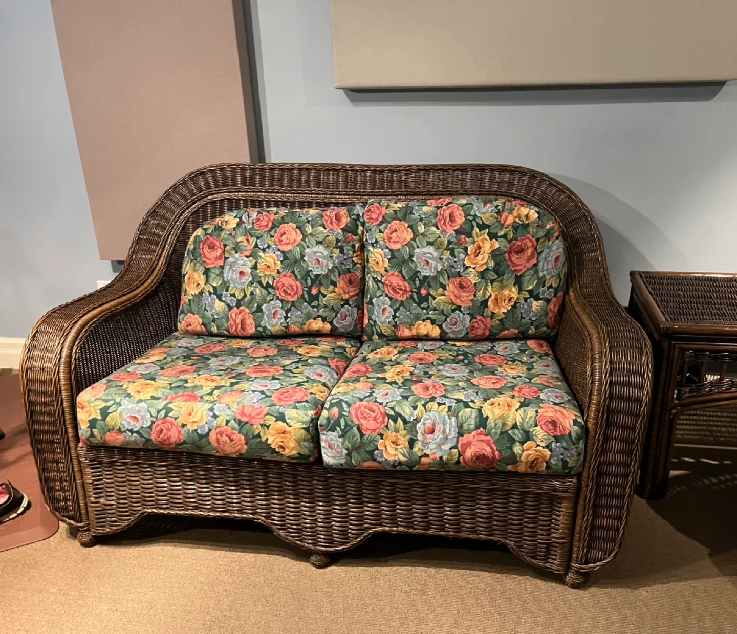 3 piece RATTAN Loveseat and Chair Set image indicator(2)