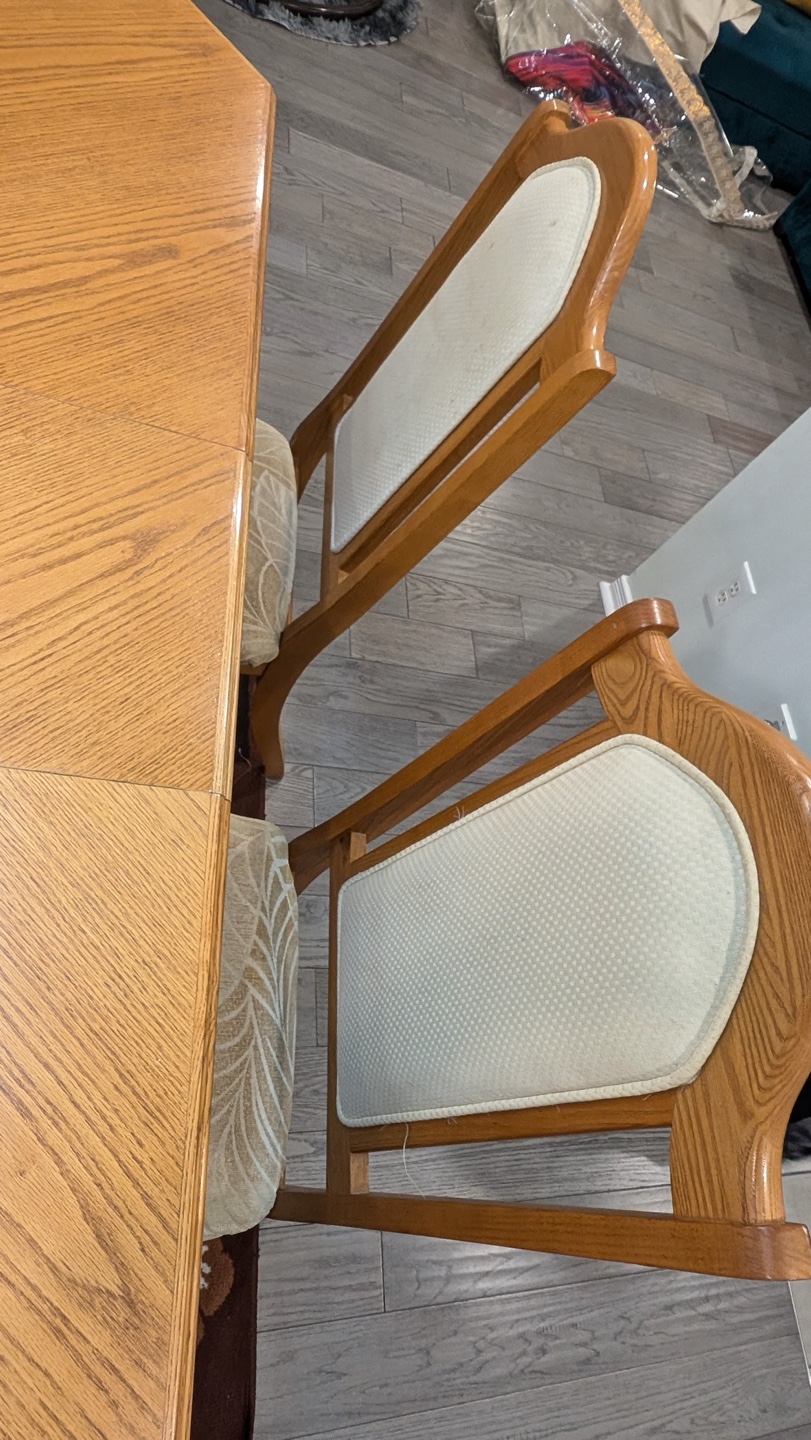 Solid Wood Dining Table Set with 6 Chairs - photo 2