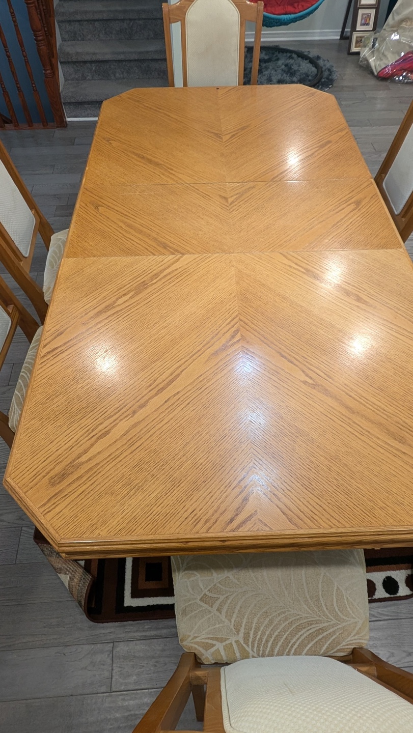 Solid Wood Dining Table Set with 6 Chairs - photo 3