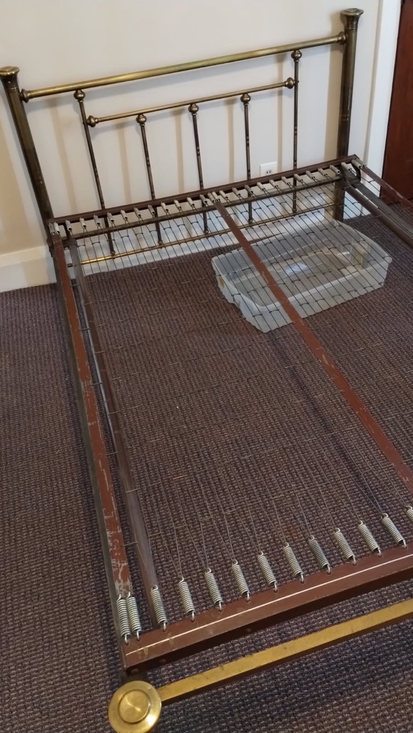 Antique Brass Double Bed Frame