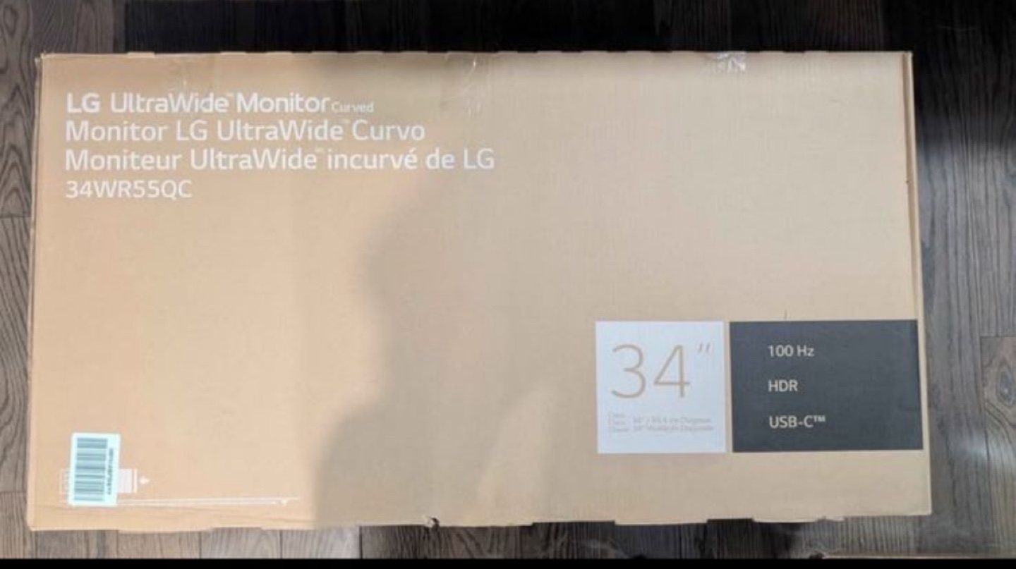 LG 34" UltraWide Curved Monitor - 34WR550C - 100Hz Refresh Rate - photo 3