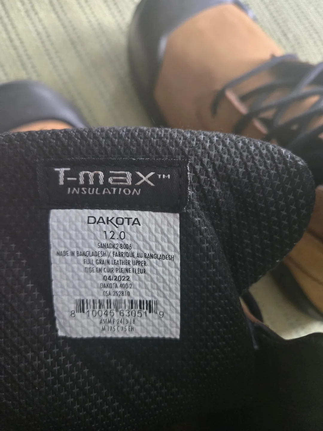 BNWT Dakota WorkPro Series Tan Leather Work Boots - Size 12.0 image indicator(4)