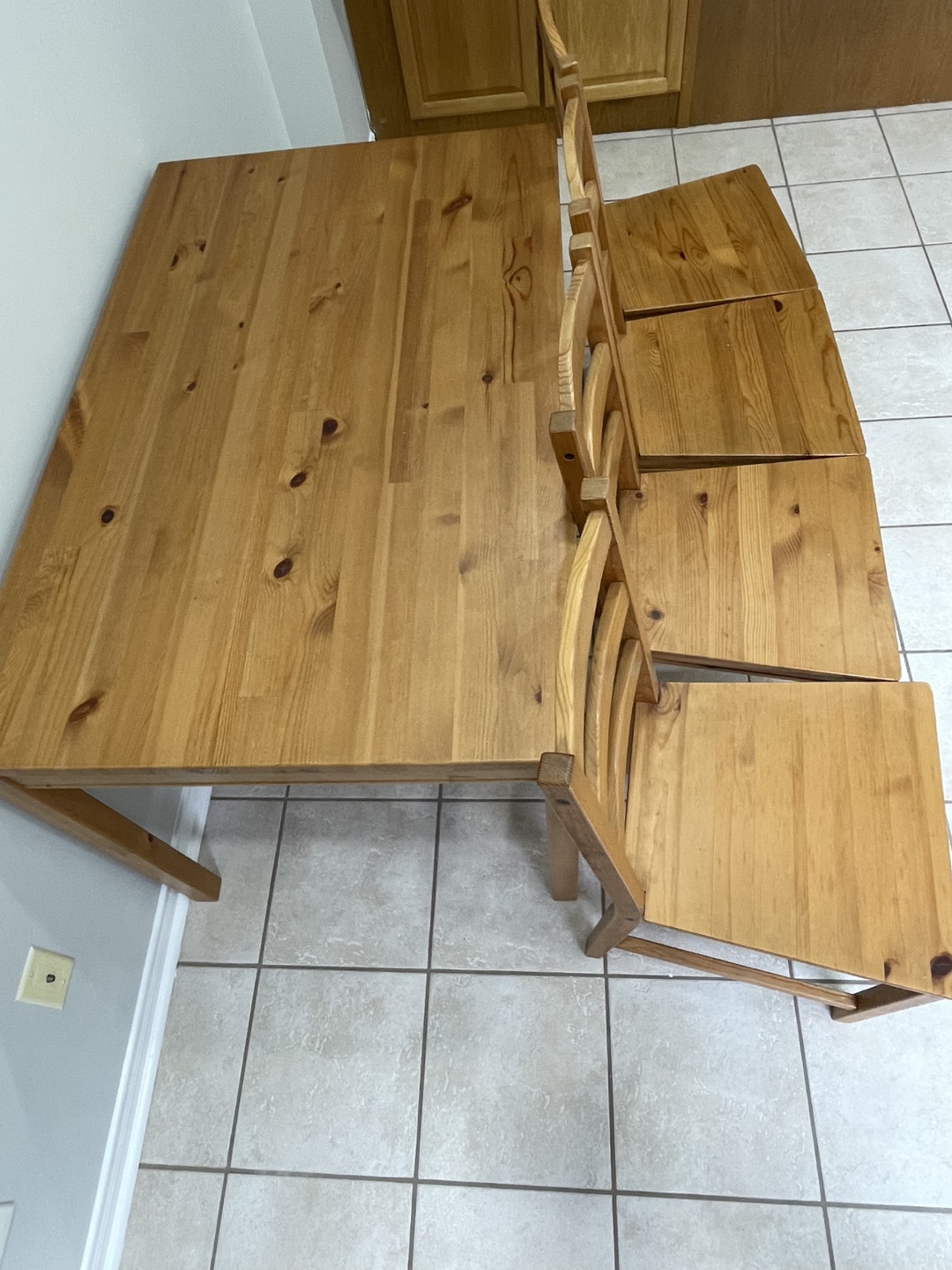 IKEA Ingatorp Table and 4 Chairs Set - photo 4