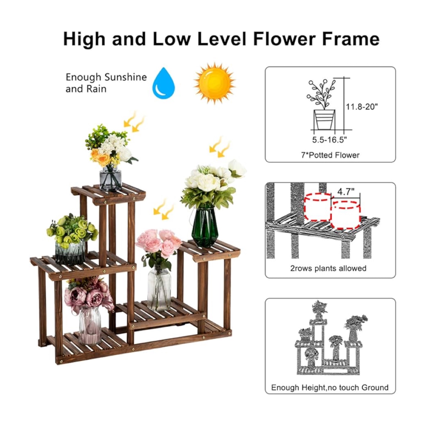 Wooden Plant Stand - photo 2