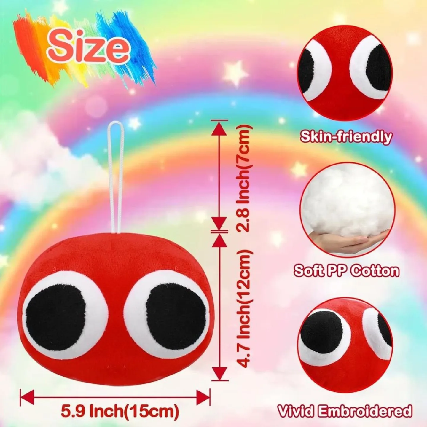 Set of 6 Googly Eye Plush Toys image indicator(2)
