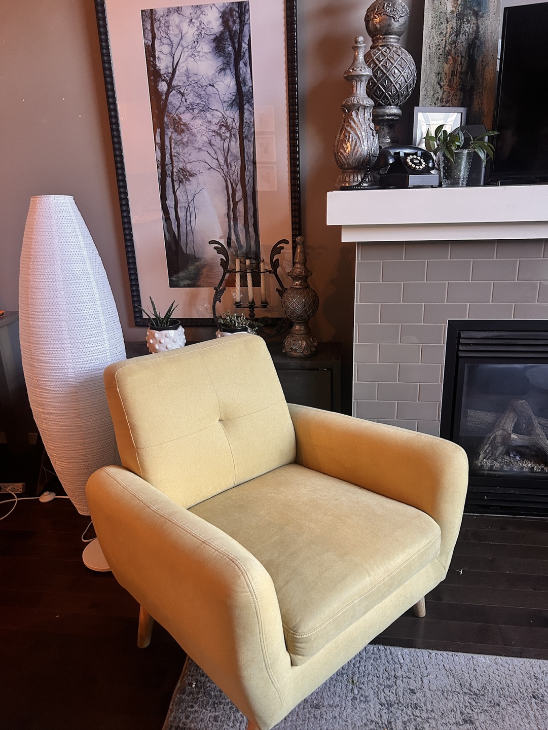 Mustard Yellow Accent Chair - photo 2