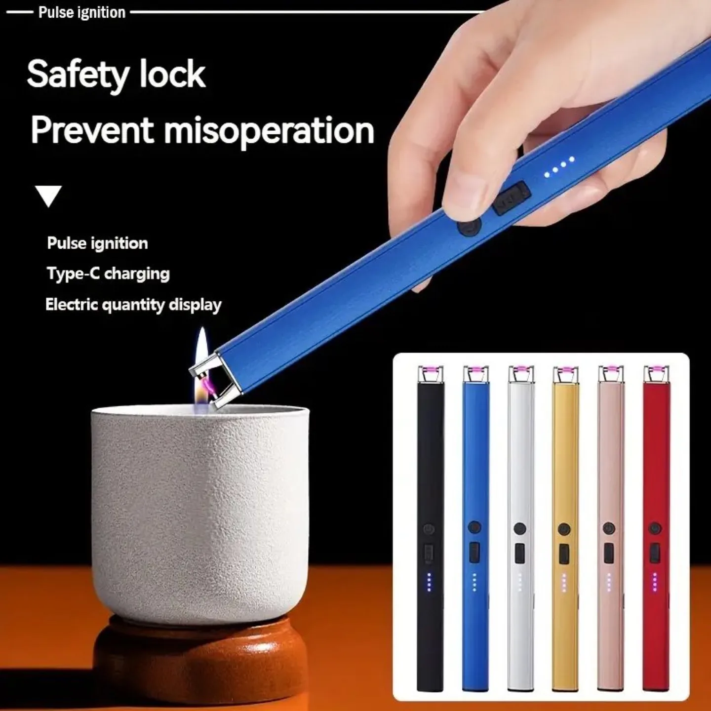 Rechargeable Electric Arc Lighter image indicator(3)