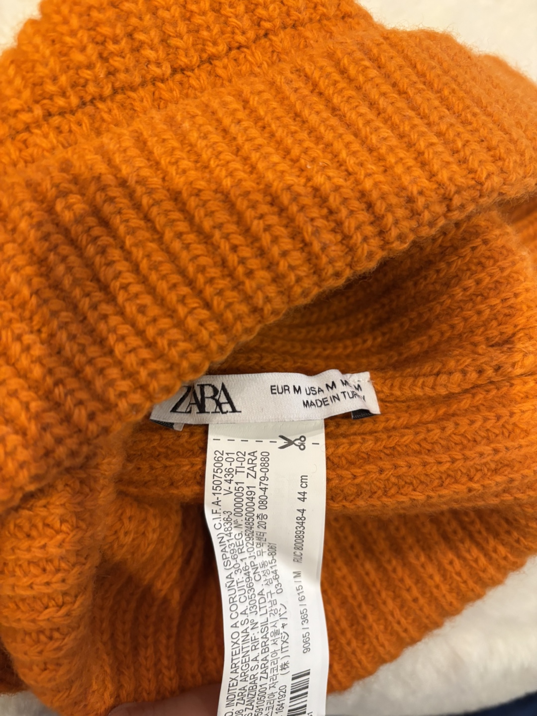 Zara Orange Knit Beanie - photo 2