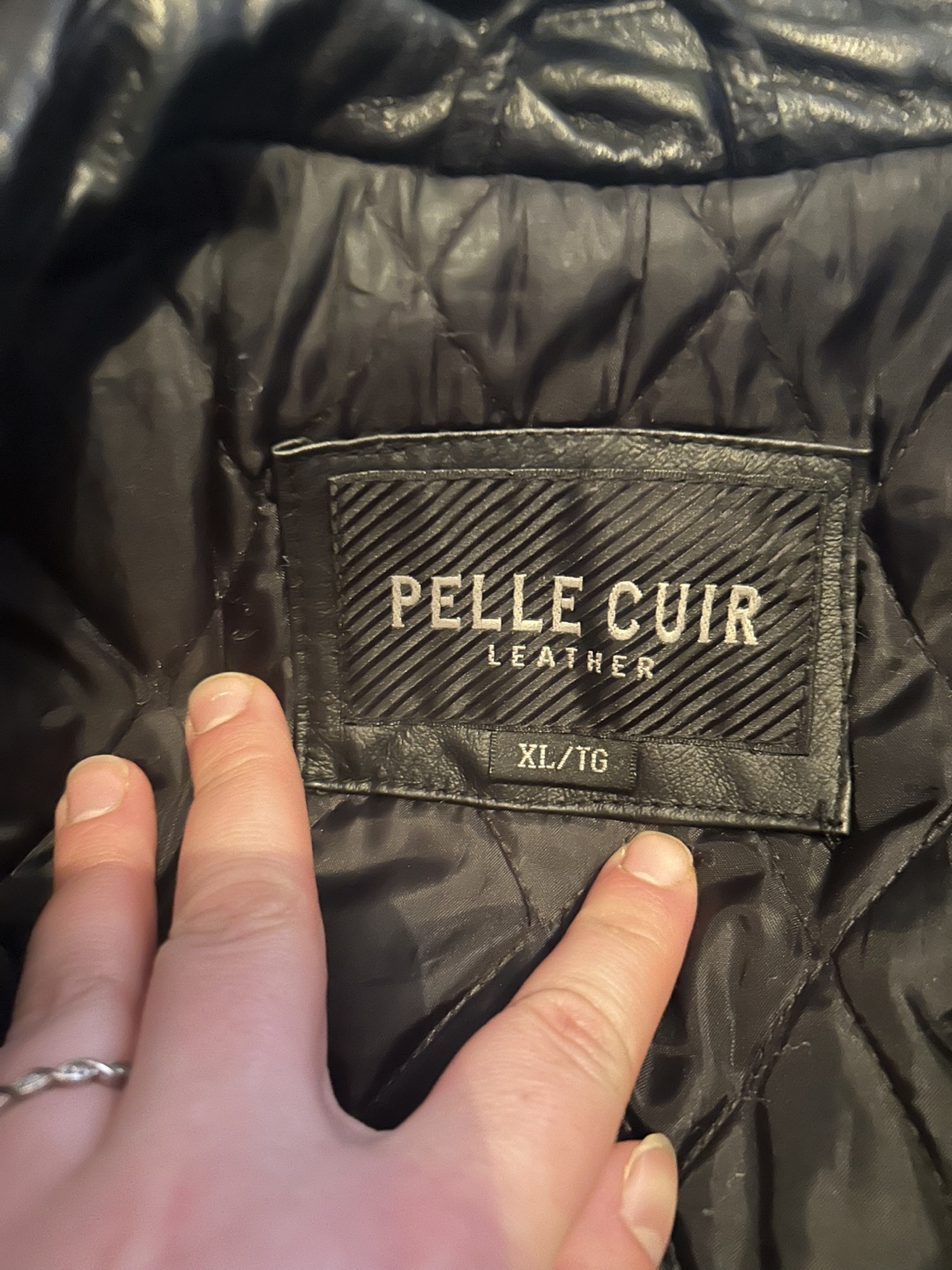 Men's Pelle Cuir Leather Jacket - Size XL - photo 2
