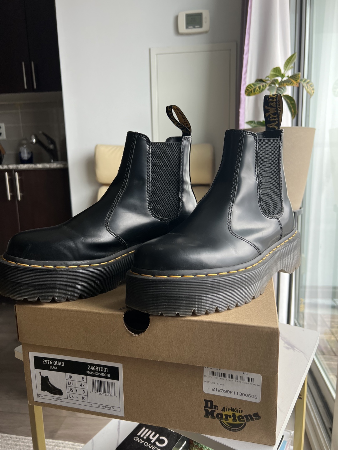 Dr. Martens 2976 Quad Chelsea Boots - Black - Size US 10