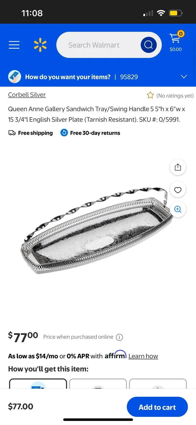 Queen Anne Silver Plated Serving Tray image indicator(7)