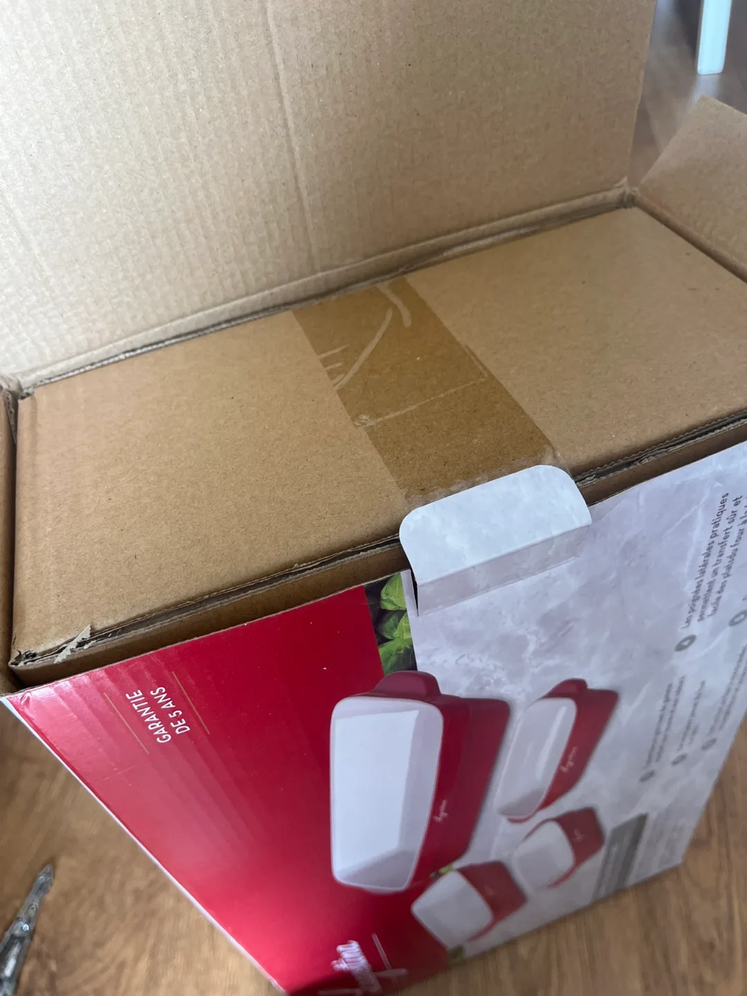 FINAL PRICE Lagostina 4-Piece Stoneware Baking Set - Red image indicator(3)