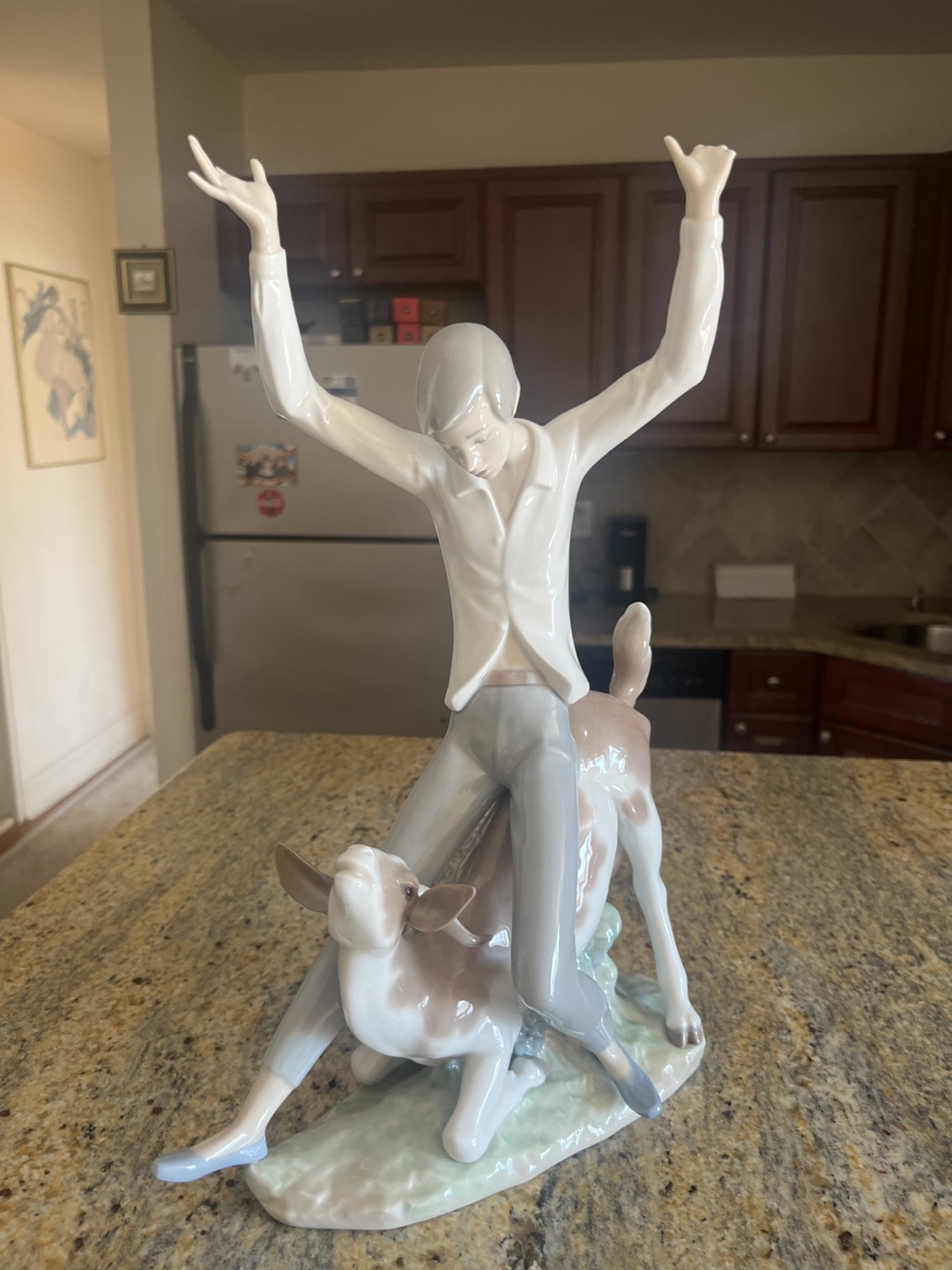 Lladró Boy Riding Goat Figurine