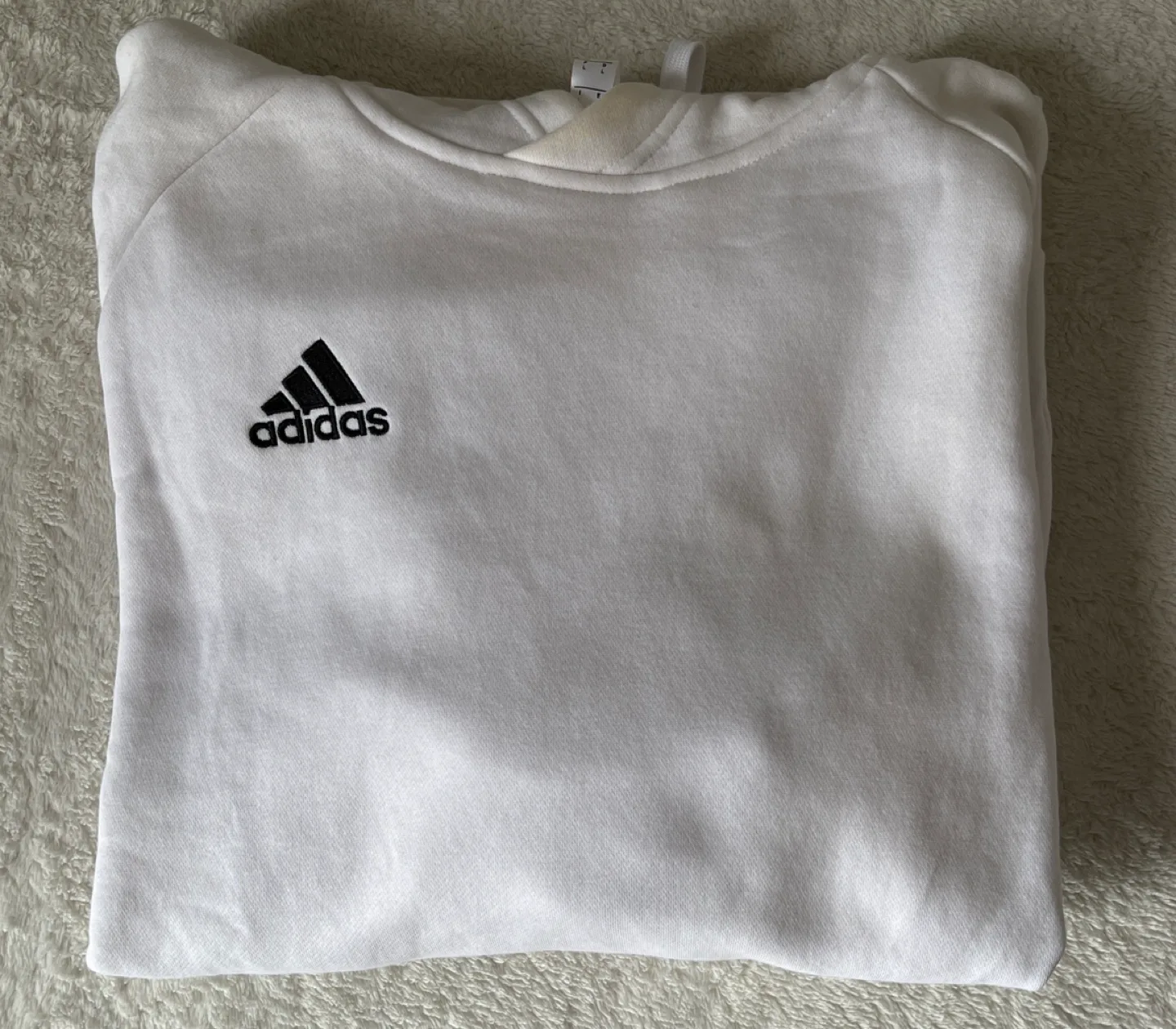 Adidas White Hoodie Size Large thumbnail