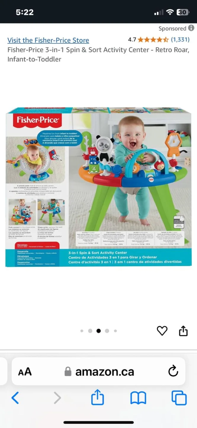 Fisher Price Sit and Spin Activity image indicator(6)