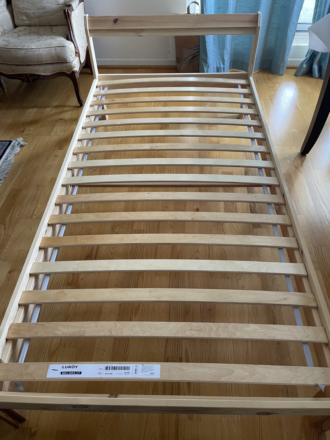 Bed frame and mattress