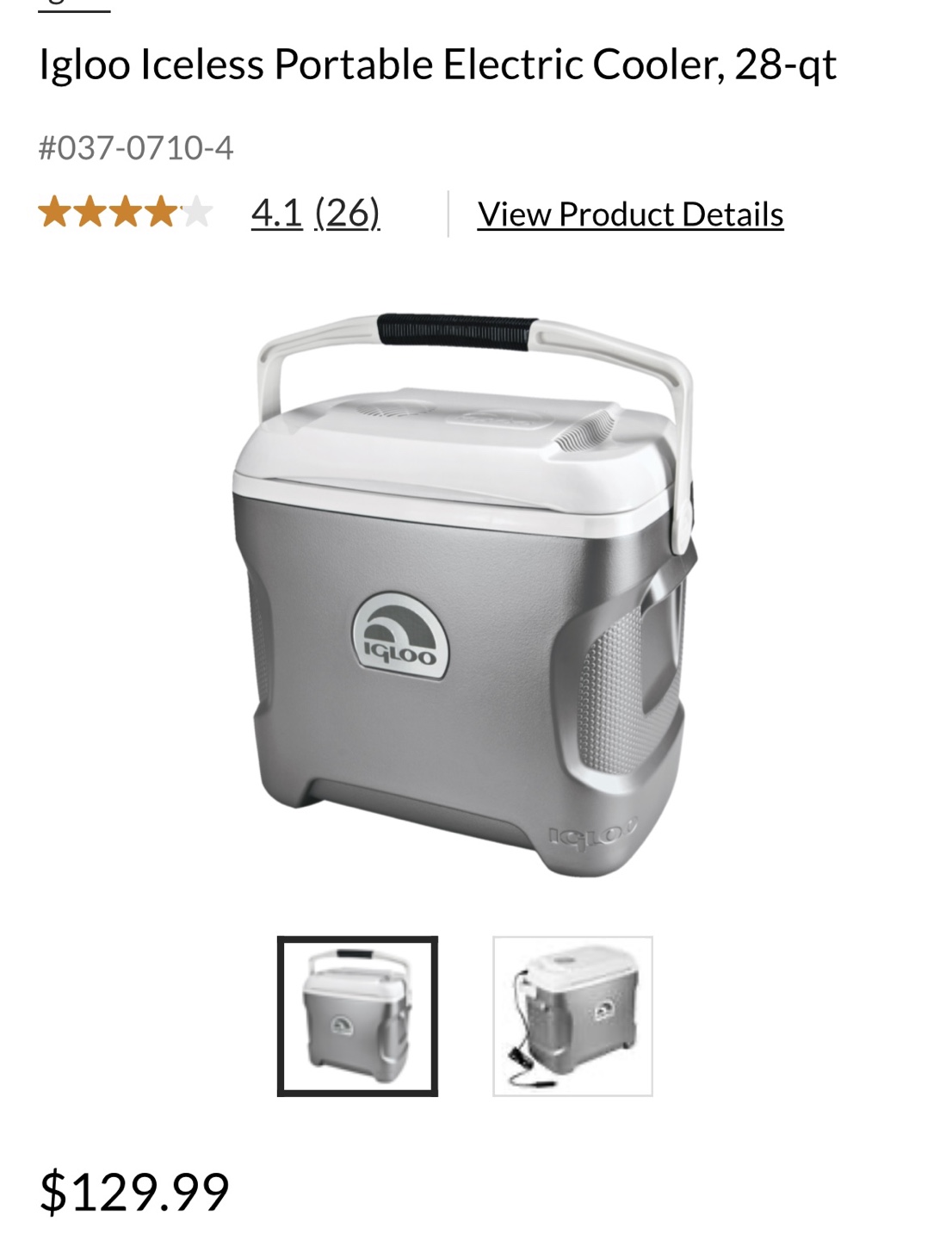 Igloo Iceless 28-qt Portable Electric Cooler - photo 2