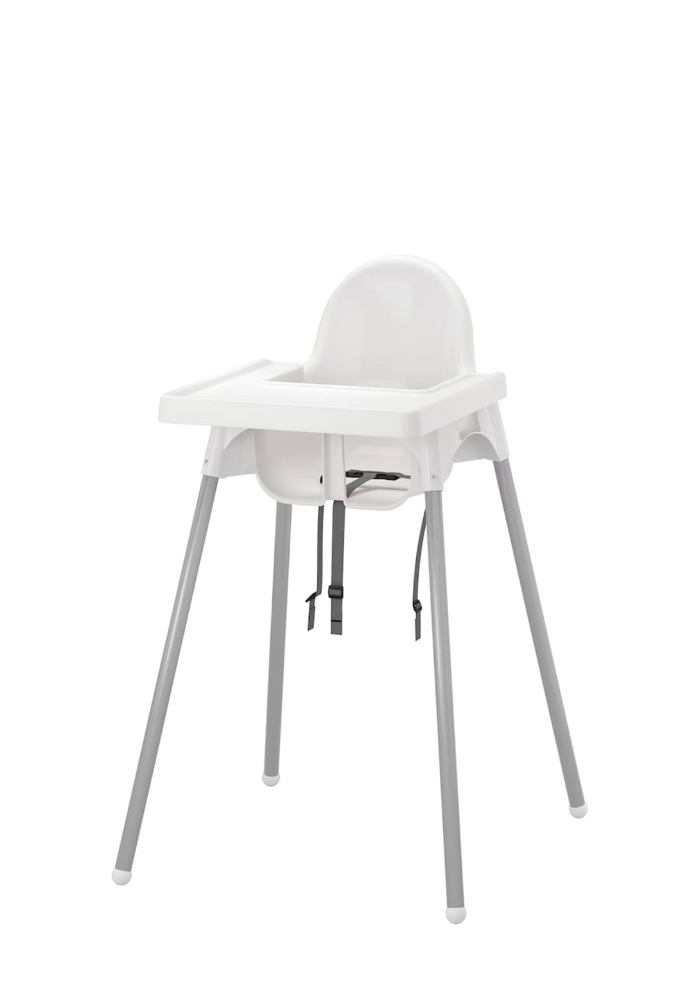 High Chair with tray , white color