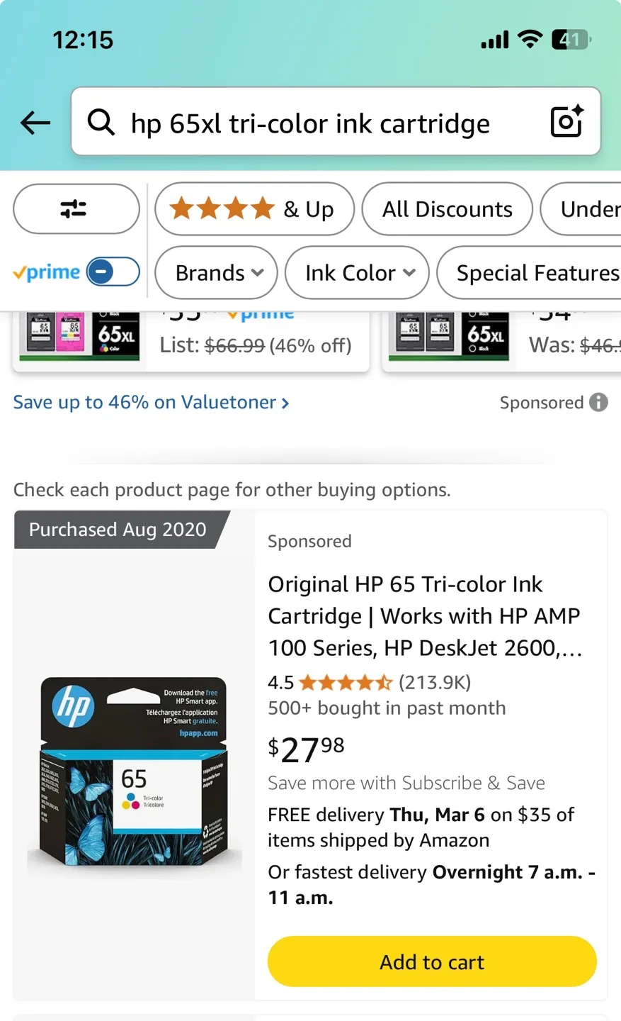 HP 65XL Tri-color Ink Cartridge N9K03A image indicator(3)