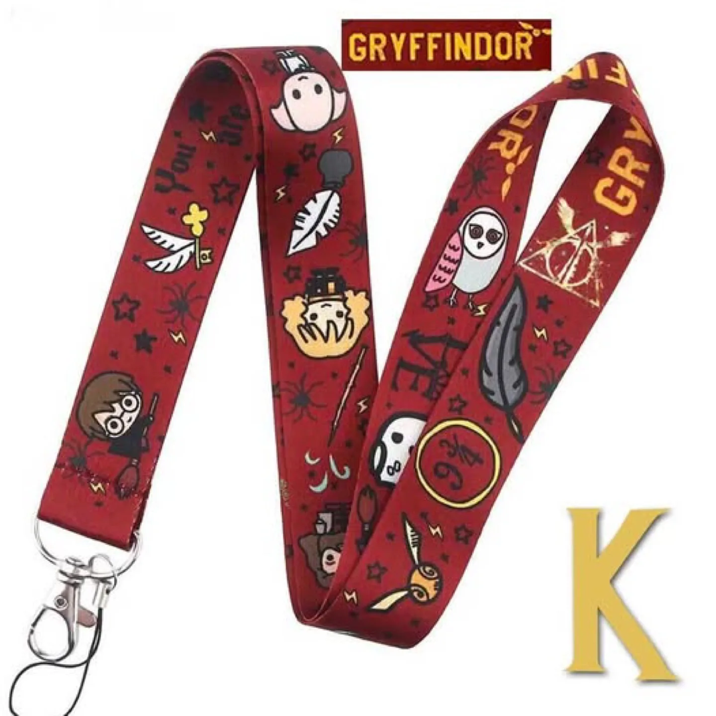 Harry Potter Kawaii Lanyard and Key/Wrist Fob Set image indicator(6)