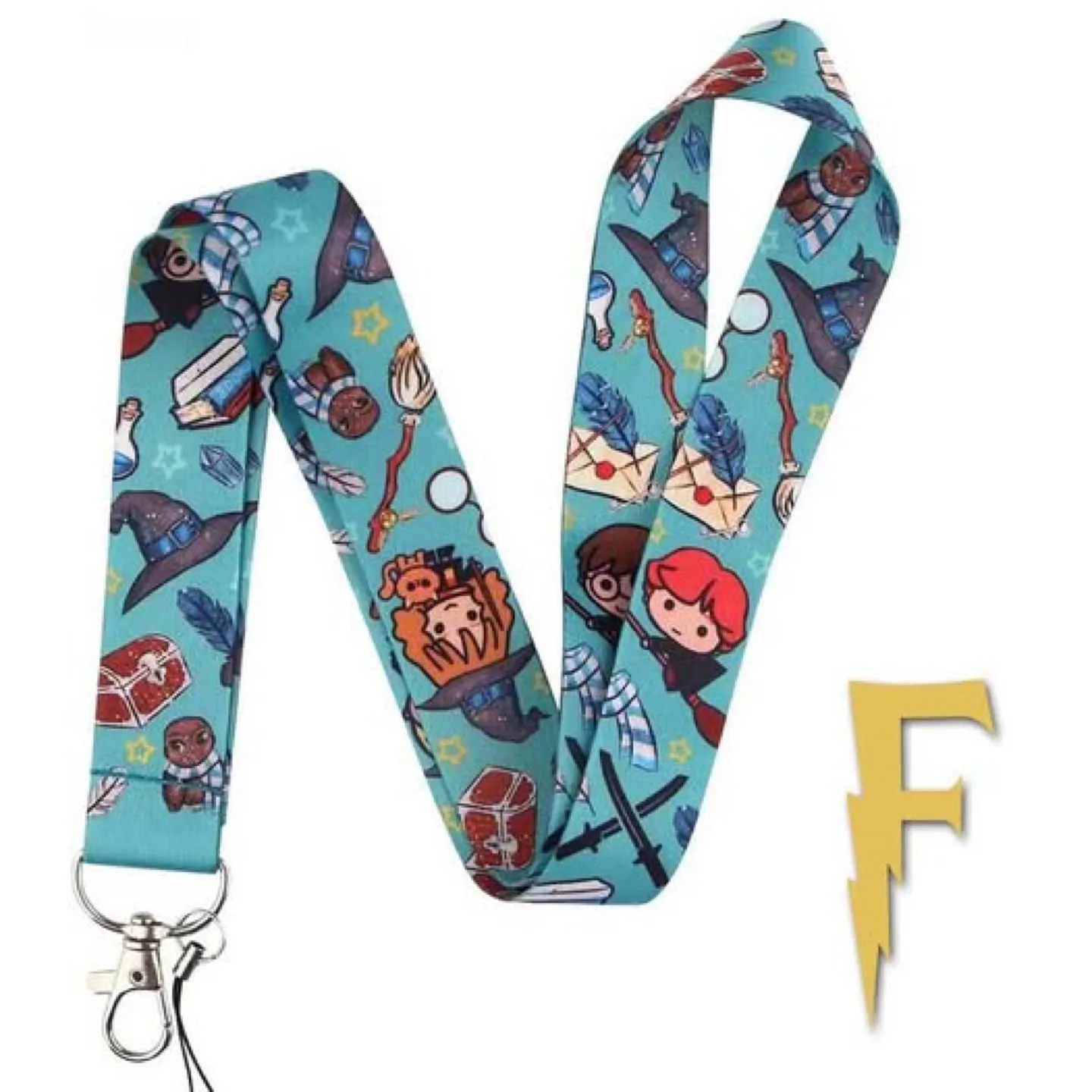 Harry Potter Kawaii Lanyard and Key/Wrist Fob Set image indicator(2)