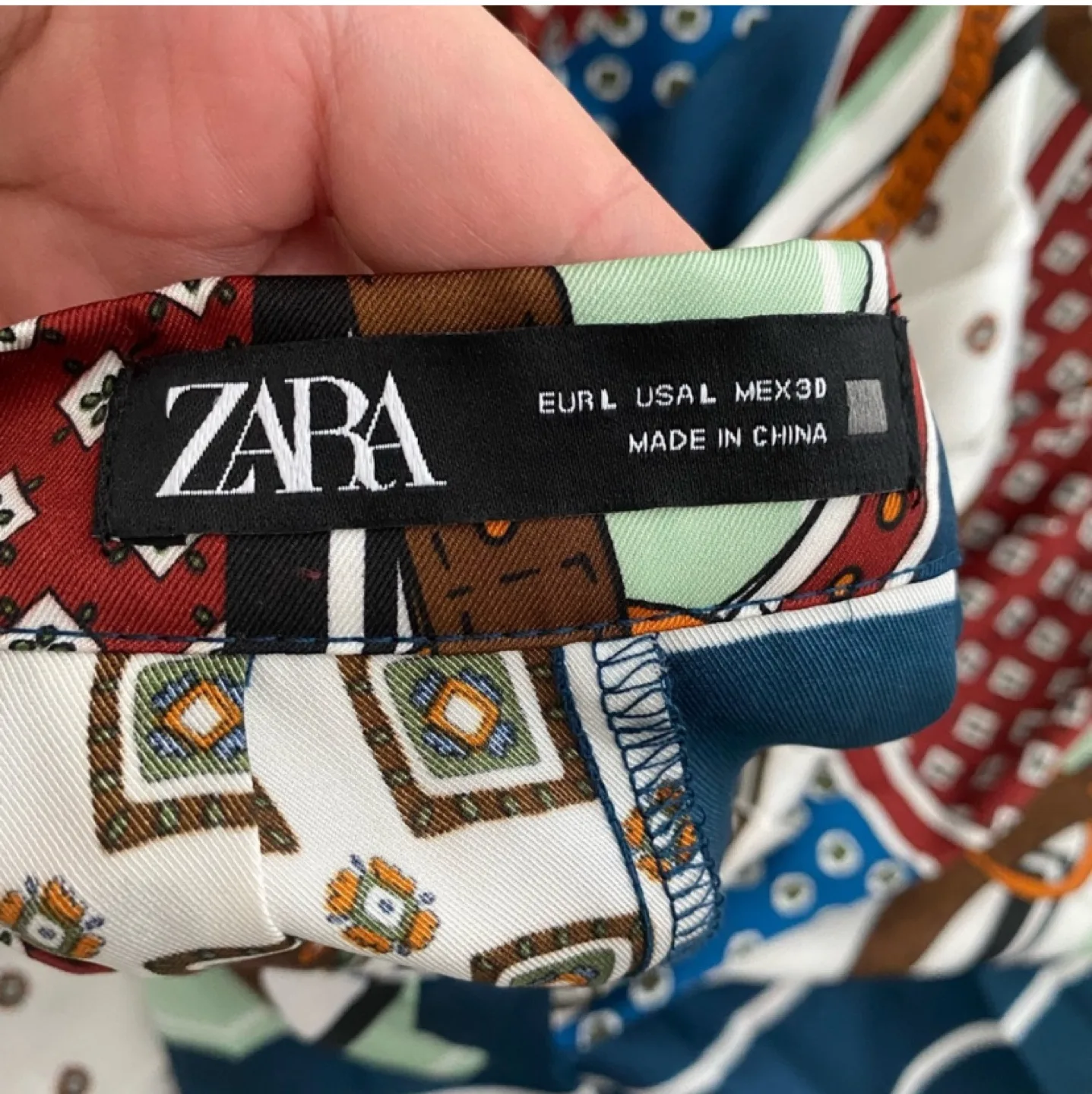 Zara Multicoloured Pleated Skirt image indicator(3)