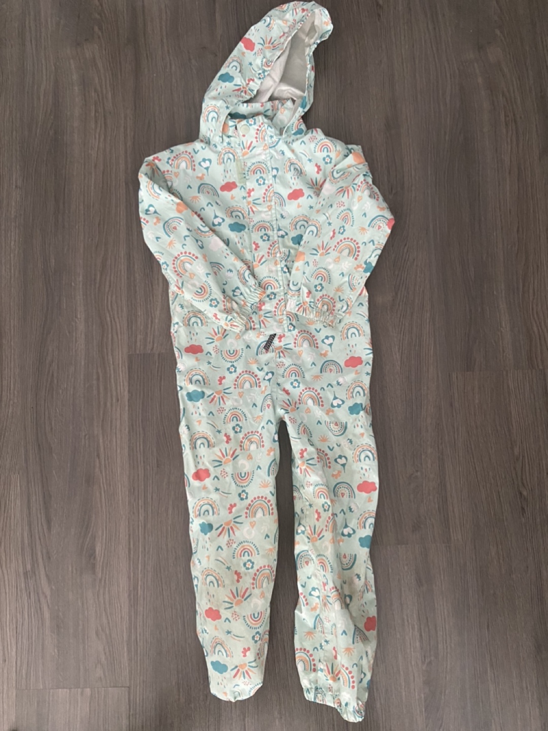 Ripzone Kids Rainbow Rainsuit - Size 6/6