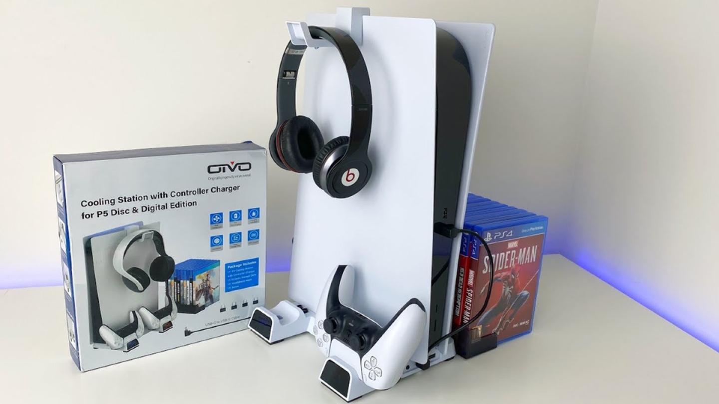 OIVO PS5 Cooling Stand with Dual Controller Charger - photo 3