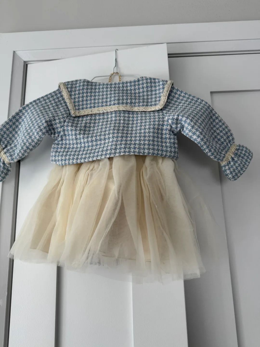 Adorable Baby Girl's Tulle Dress  Jacket Set with Matching Purse image indicator(6)