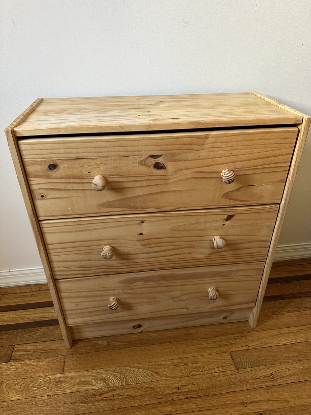 3-Drawer Wood Dresser