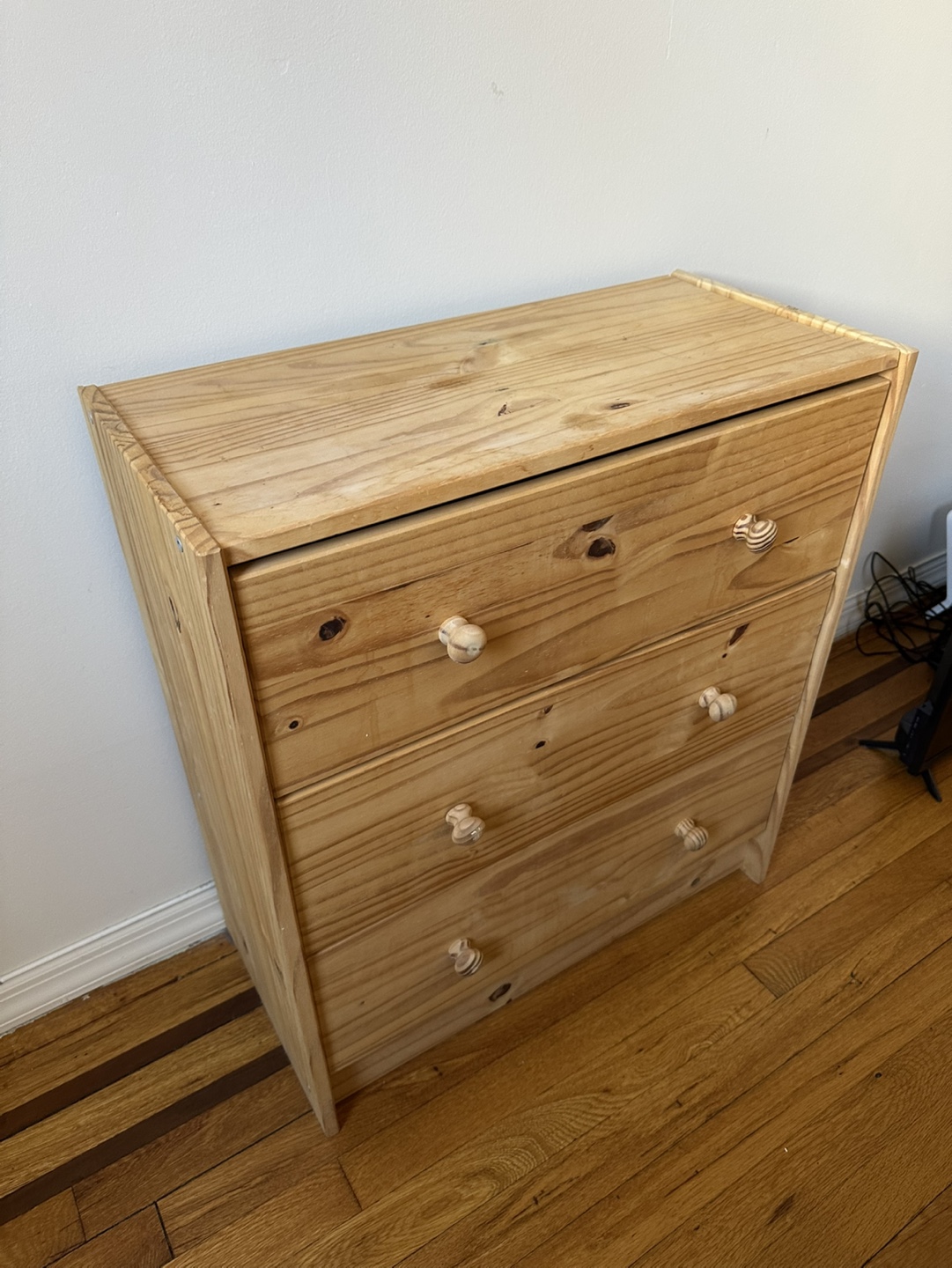 3-Drawer Wood Dresser - photo 2
