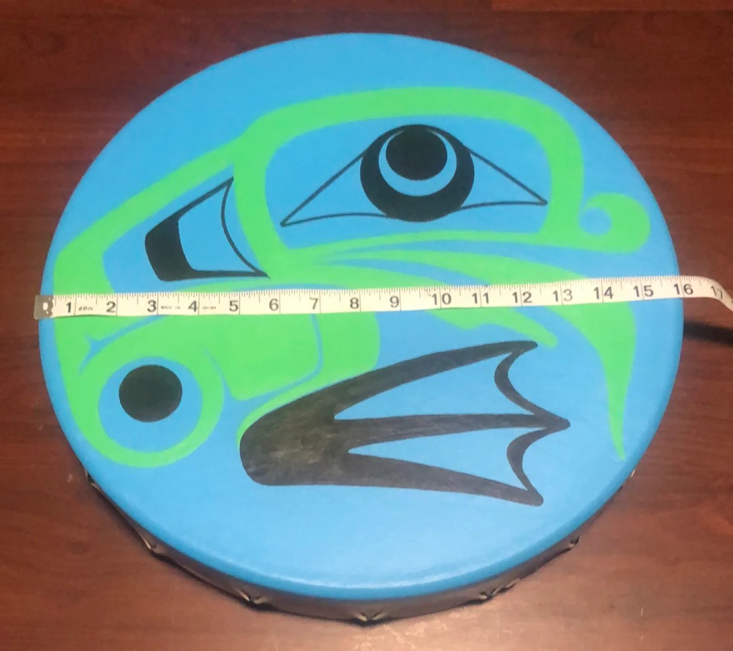 Hand-painted drum-frog image indicator(2)
