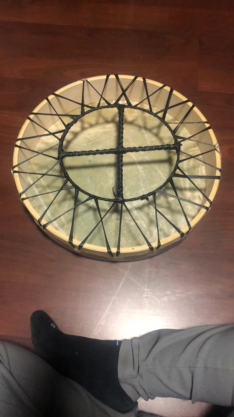 Hand-painted drum-frog image indicator(3)