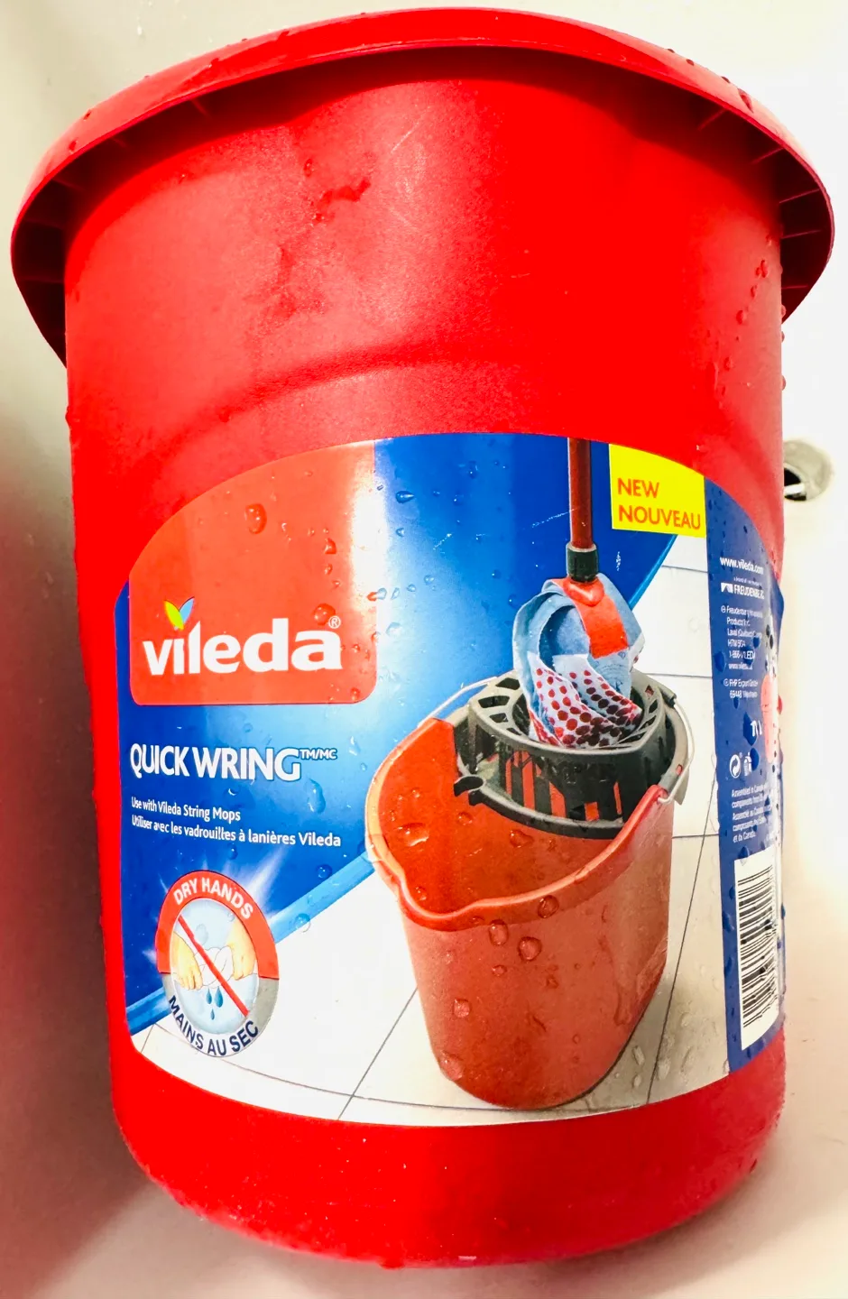 Vileda Quick Wring Mop Bucket and Looped Mop Set thumbnail